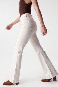 UNBLEACHED FAITH PUSH IN FLARE JEANS