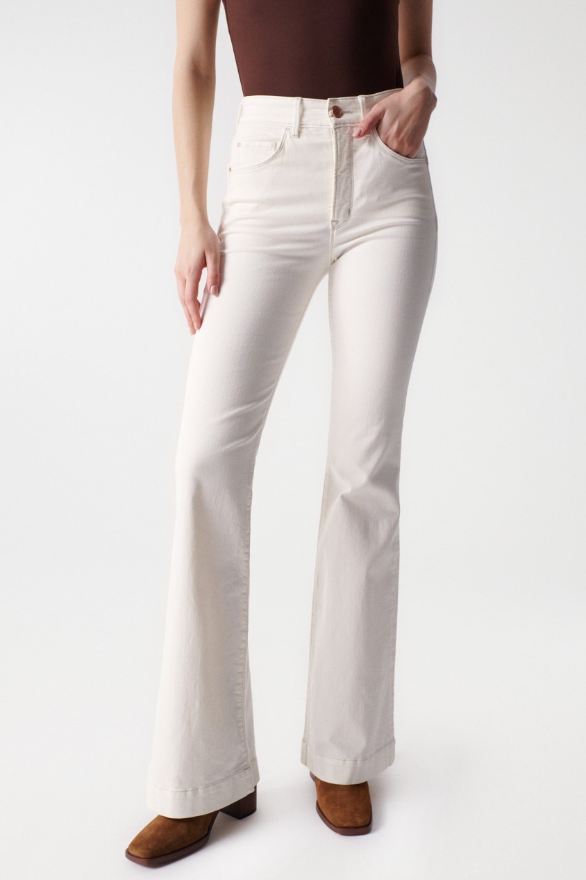 FAITH PUSH IN-JEANS, FLARE-PASSFORM, NATURFARBEN