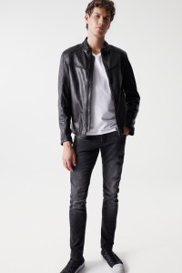 PANTALONES VAQUEROS SKINNY NEGROS