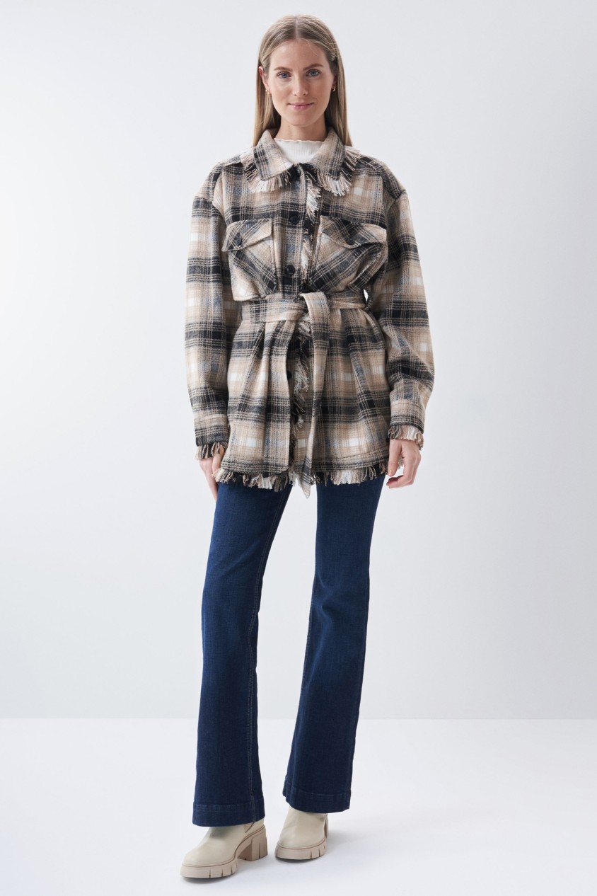 OVERSIZE CHECKED SHIRT