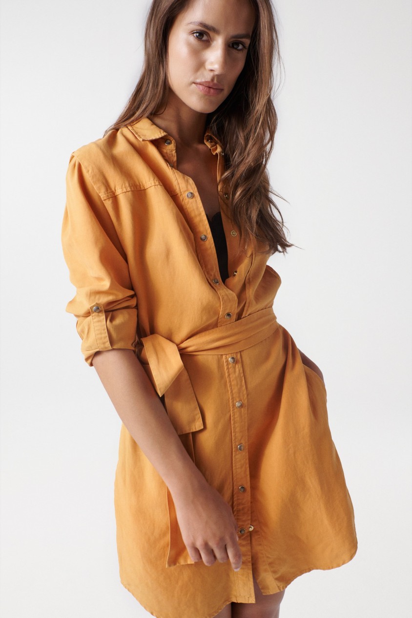 TENCEL SHIRT DRESS