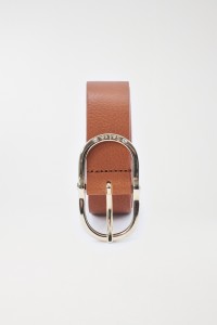 LEATHER BELT WITH BUCKLE WITH STONES