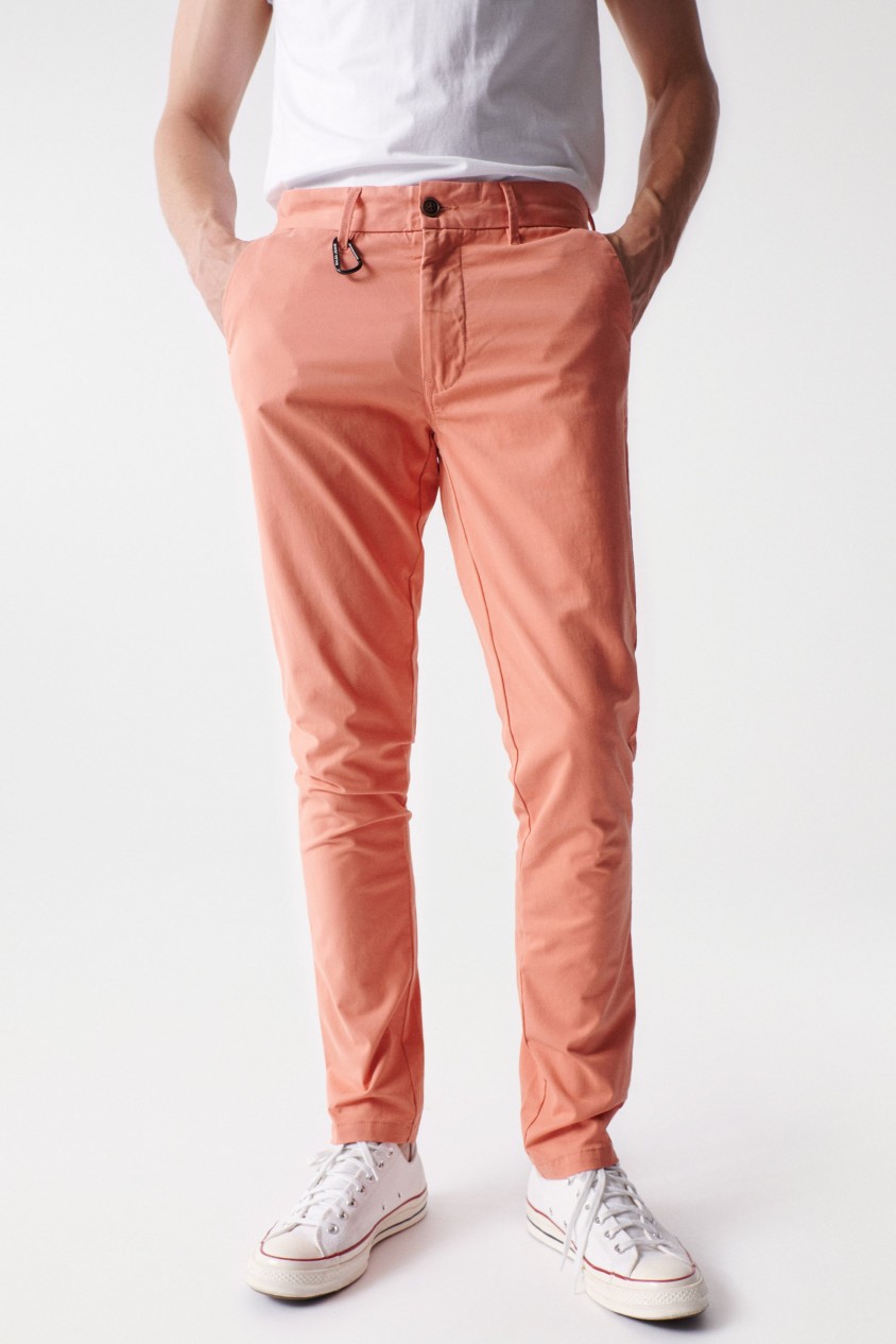 CHINO-HOSE, S-REPEL, SLIM-SCHNITT