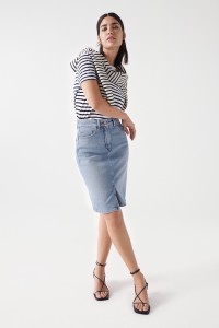 FAITH PUSH IN DENIM SKIRT, MEDIUM WASH