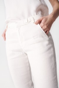 PANTALON CHINO EN LIN