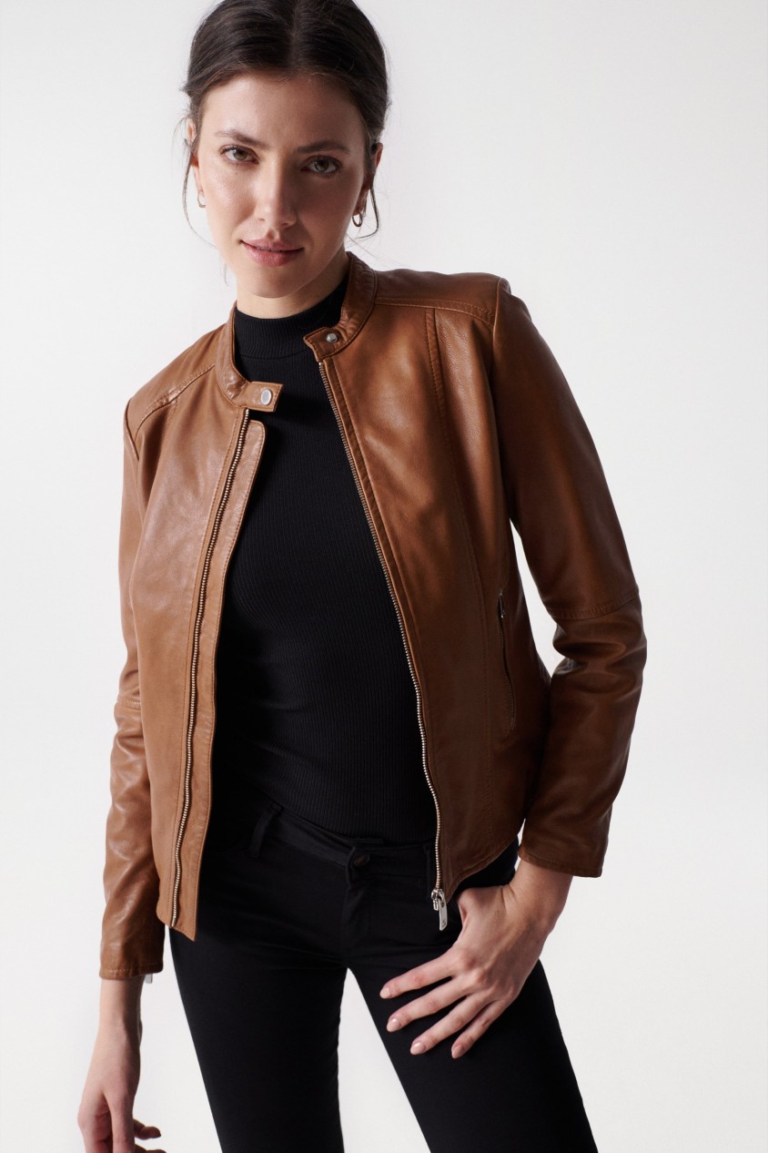 VESTE EN CUIR