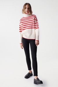 STRIPED KNITTED JUMPER