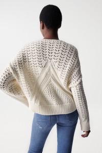 PULL-OVER EN GROSSE MAILLE TRICOTE