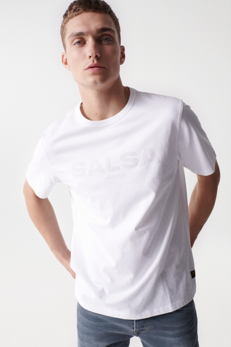 T-SHIRT AVEC LOGO SALSA ASPECT VELOURS