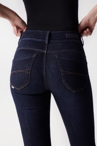 SECRET PUSH IN-JEANS, CROPPED SKINNY