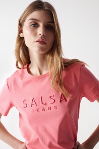 T-SHIRT WITH TEXTURED SALSA NAME