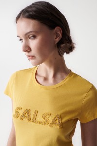 T-SHIRT WITH SALSA NAME AND GLITTER