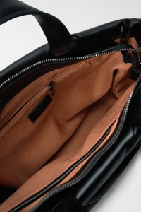 LEATHER-EFFECT TOTE BAG