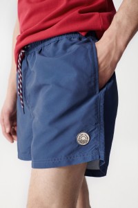 BLUE SWIMMING SHORTS WITH DRAWSTRING