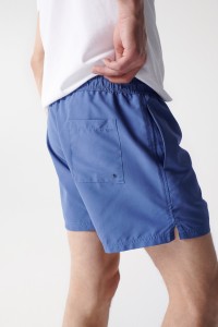 BLUE SWIMMING SHORTS WITH DRAWSTRING