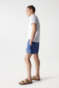 BLUE SWIMMING SHORTS WITH DRAWSTRING