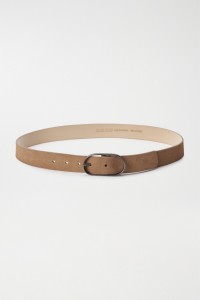 CEINTURE MARRON CLAIR EN DAIM