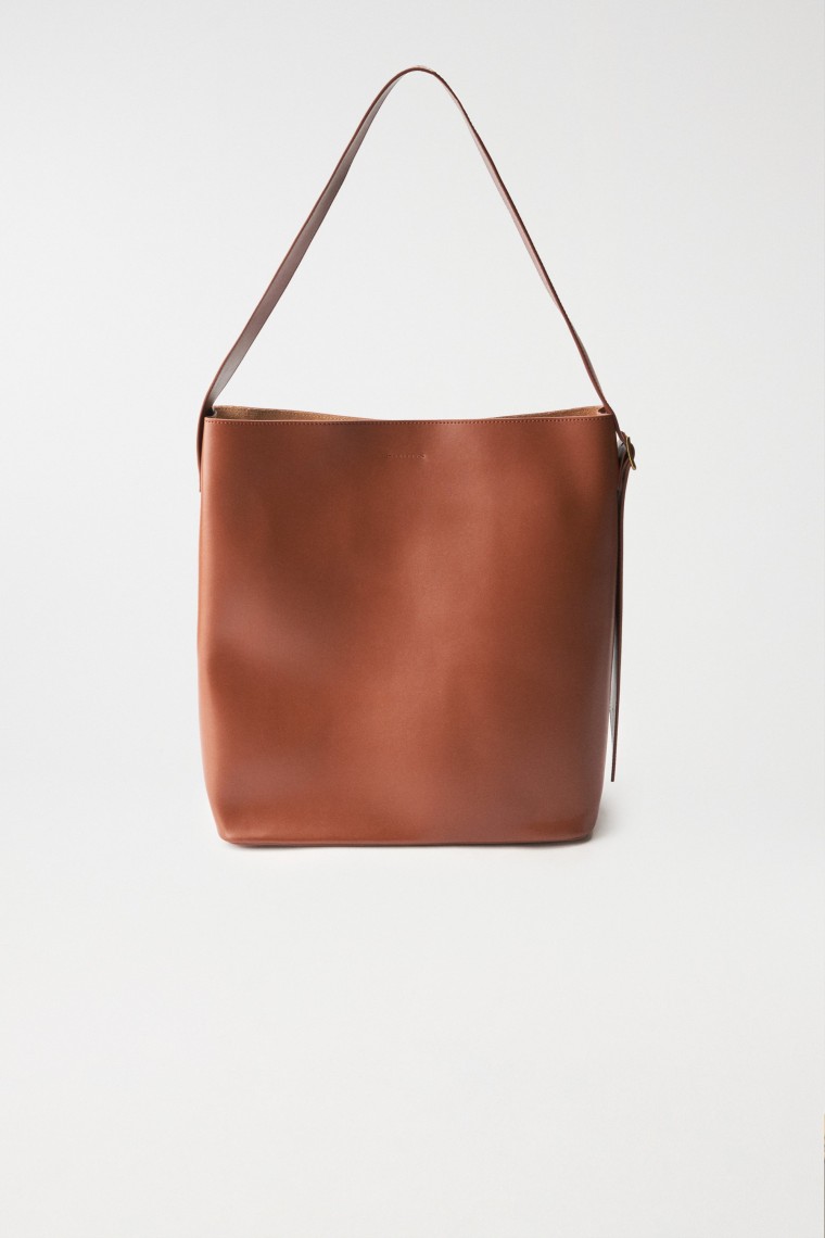 LEATHER SHOPPER BAG