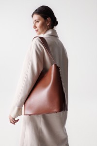 LEATHER SHOPPER BAG