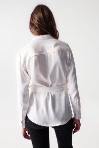 SATIN-FEEL BLOUSE