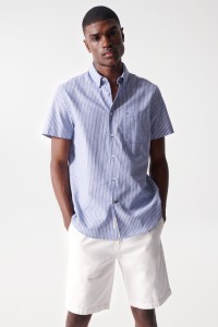 SHORT-SLEEVED LINEN SHIRT