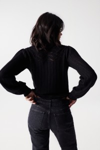 OPEN STITCH KNITTED JUMPER