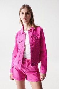 BLOUSON EN DENIM TEINT