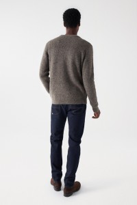 KNITTED WOOL JUMPER