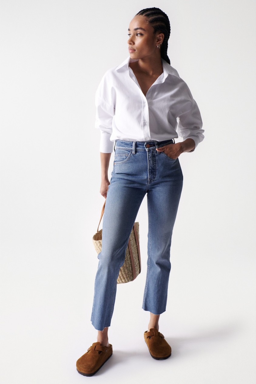 JEANS FAITH PUSH IN CROPPED FLARE