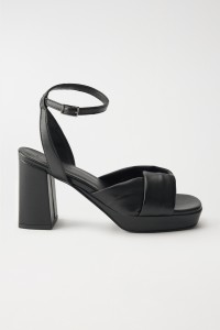 SANDALES  TALON, NOIRES