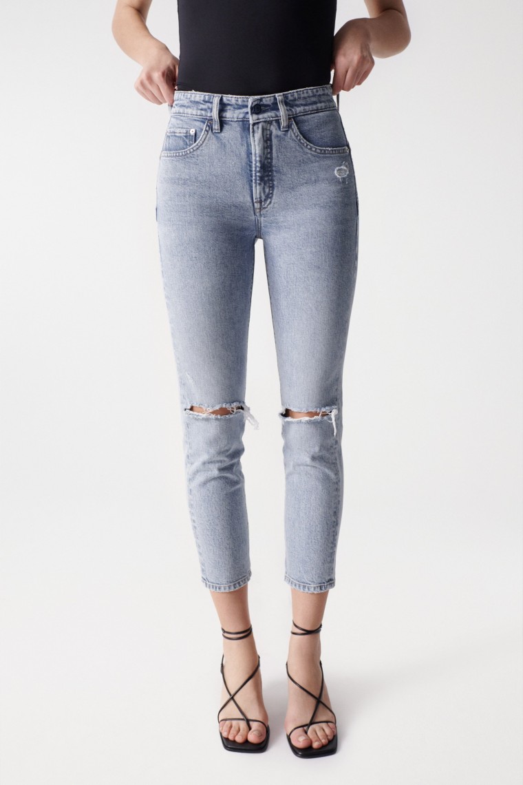 FAITH PUSH IN-JEANS MIT RISSEN