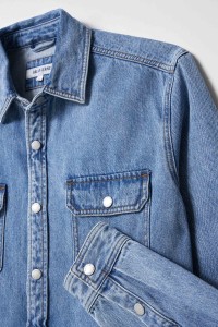 REGULAR FIT DENIM OVERSHIRT