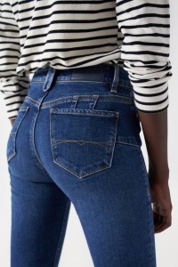 PUSH UP DESTINY JEANS WITH WASH EFFECTS