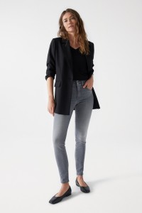 JEANS SECRET PUSH IN SKINNY COM BRILHANTES