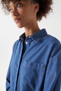 CHEMISE OVERSIZE EN LIGHTDENIM