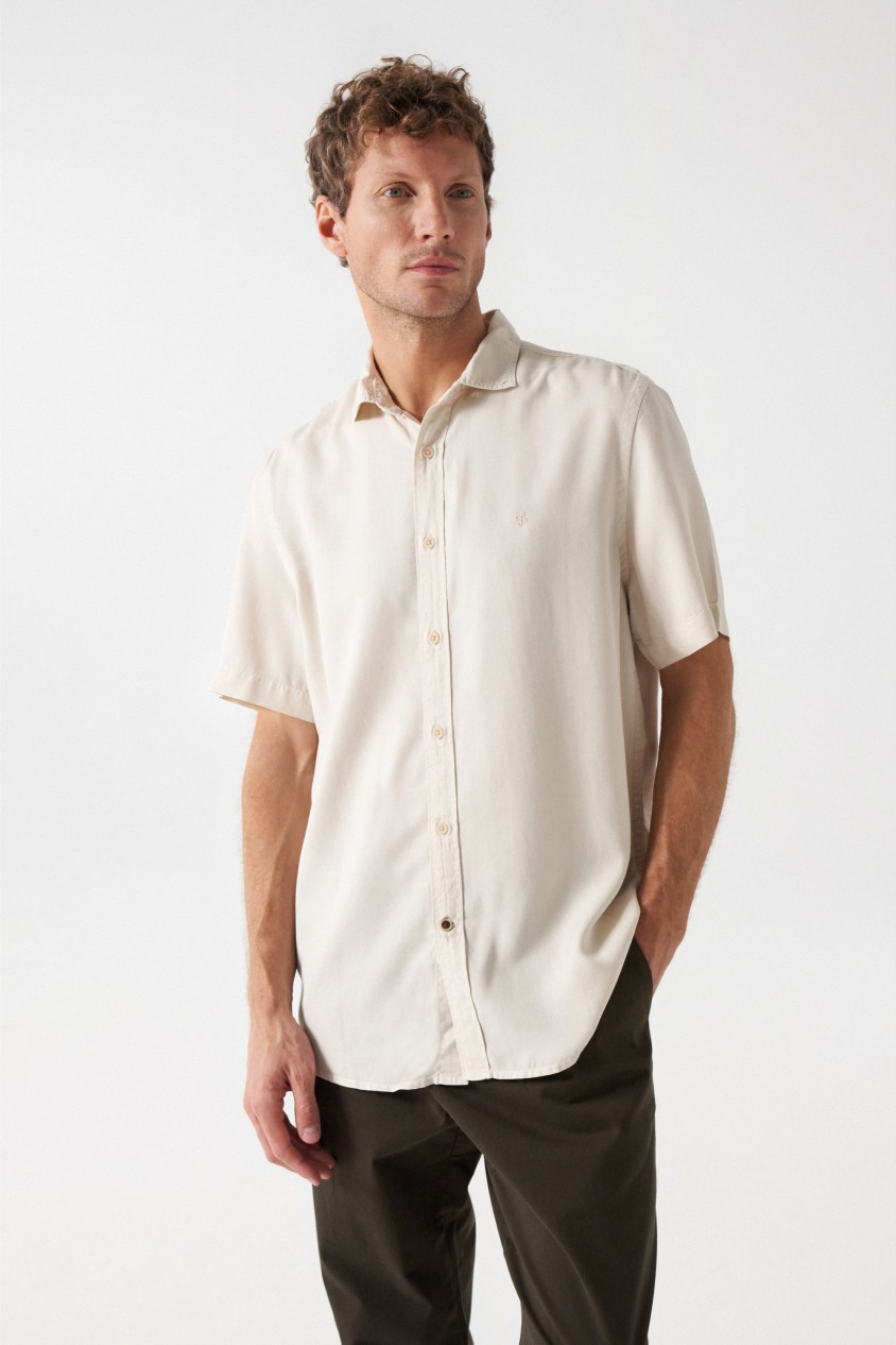 SHORT-SLEEVE LYOCELL SHIRT