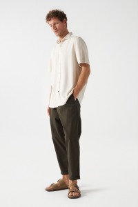 SHORT-SLEEVE LYOCELL SHIRT