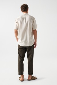 SHORT-SLEEVE LYOCELL SHIRT