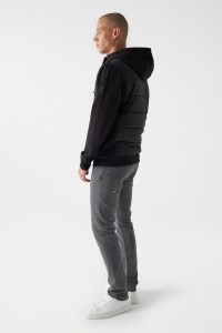 PADDED SWEATSHIRT WITH ZIPPER