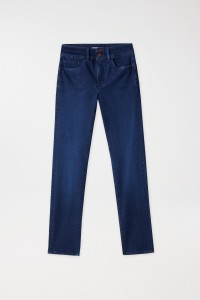 SECRET PUSH IN DARK WASH JEANS