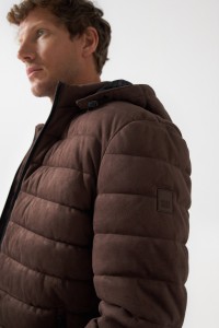 BLOUSON AVIATEUR EN DAIM