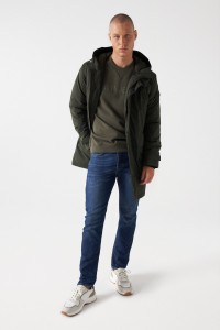 LONG HOODED PARKA