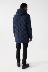 QUILTED JACKET WITH HOOD