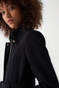 BELTED GABARDINE COAT