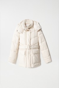 PUFFER JACKET WITH BELT