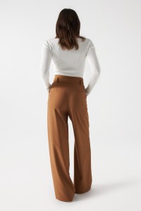 PANTALON TAILLE HAUTE STRAIGHT