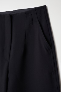 STRAIGHT FABRIC TROUSERS