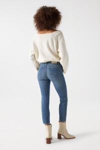 PUSH UP DESTINY JEANS WITH EMBROIDERY