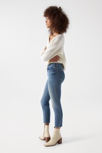 PUSH UP DESTINY JEANS WITH EMBROIDERY