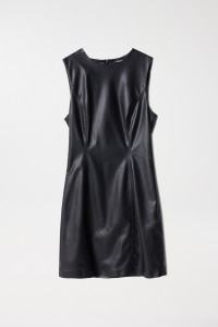 LEATHER EFFECT DRESS